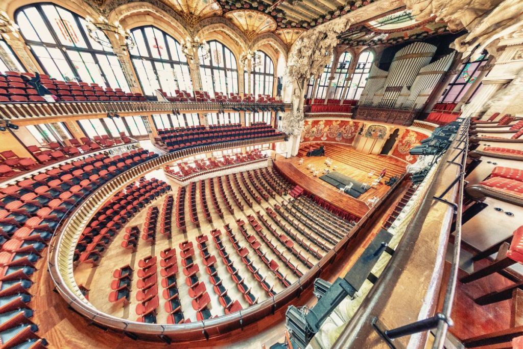 Interior do Palau de la Música Catalana