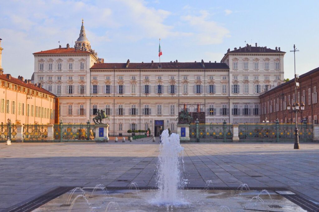 Fachada do Palácio Real de Turim