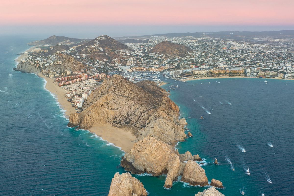 Imagem panorâmica de Los Cabos, no México