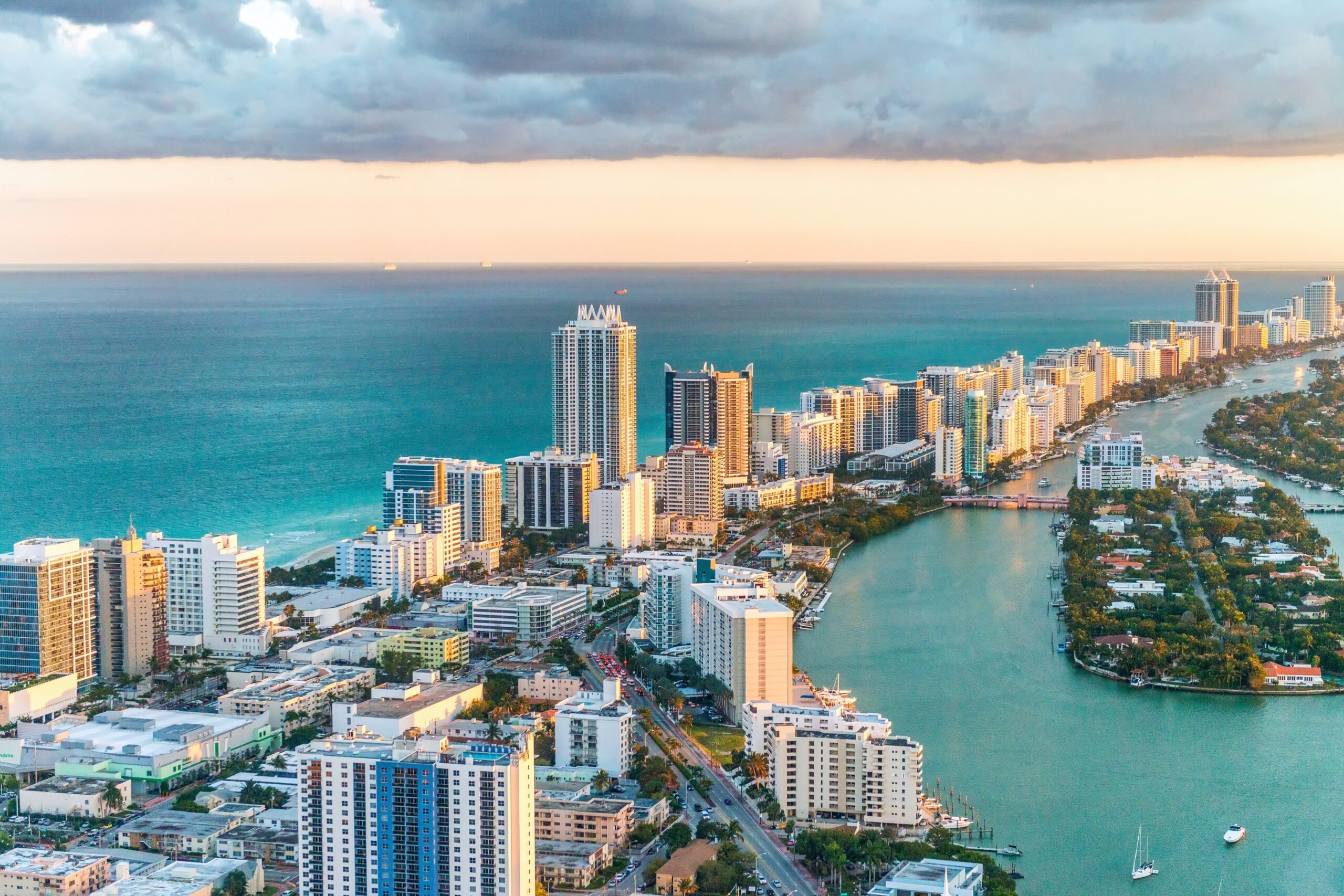 Imagem panorâmica de Miami Beach