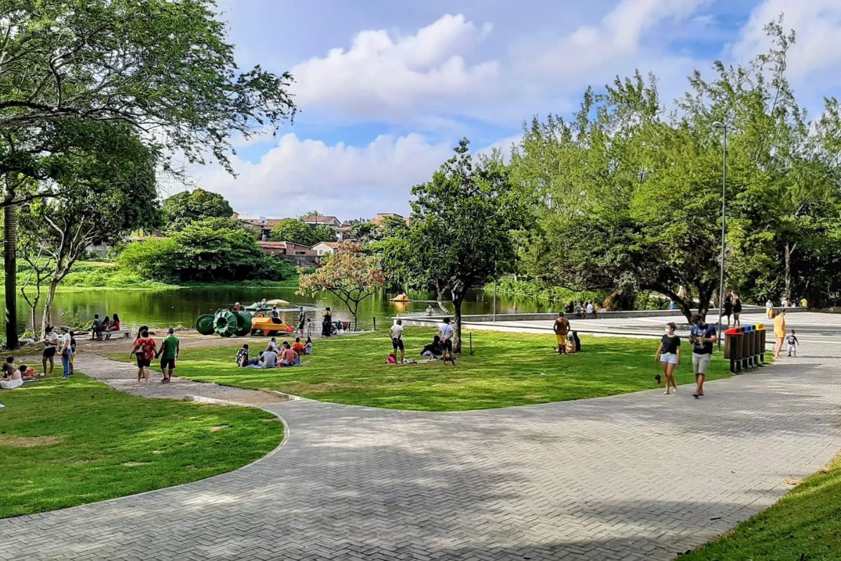 Espaço verde do Parque Zoobotânico Arruda Câmara