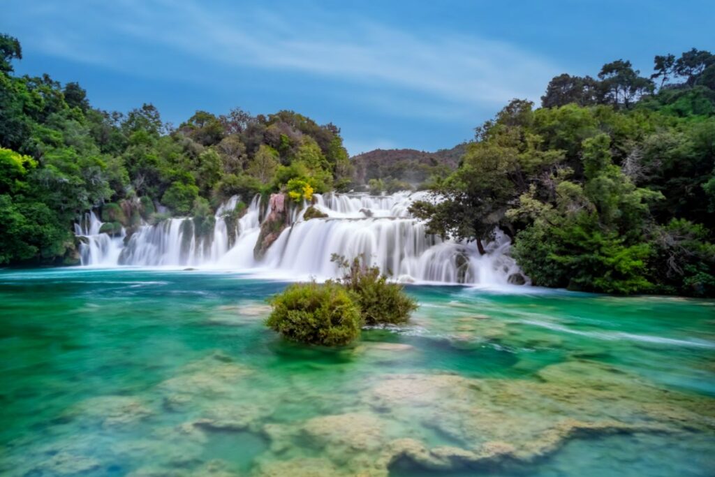 Cachoeiras no Parque Nacional de Krka
