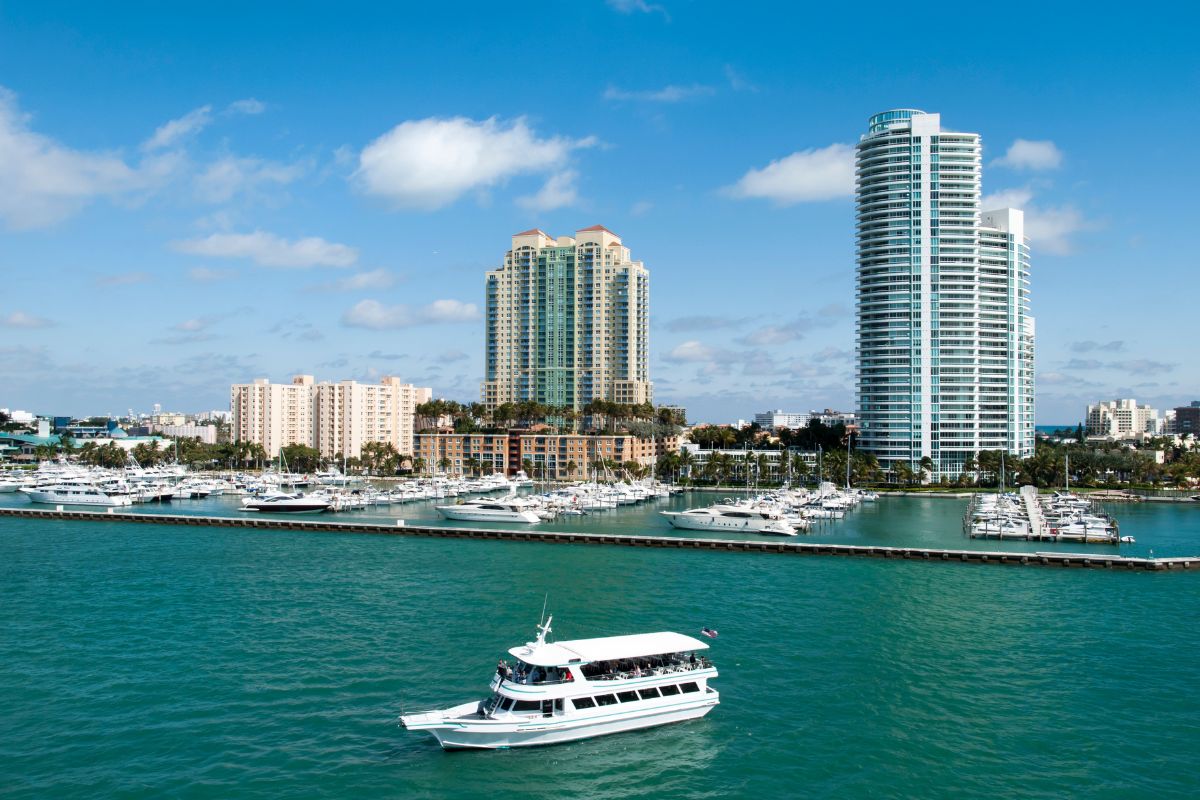 Passeio de barco em Miami