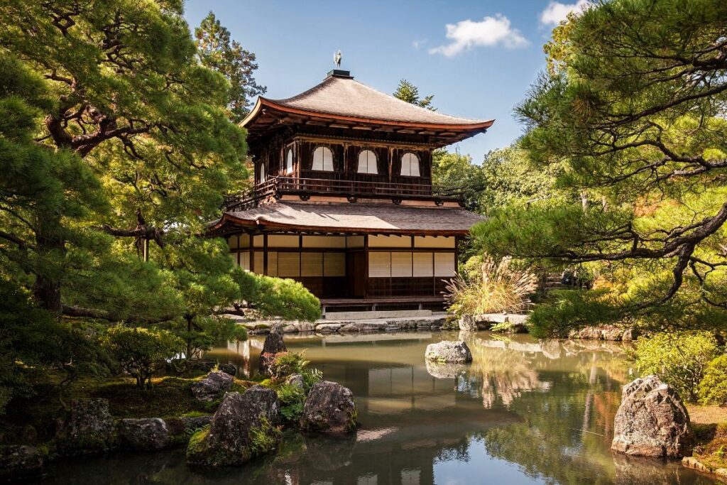 Pavilhão Prata (Ginkaku-ji) em Kyoto, no Japão