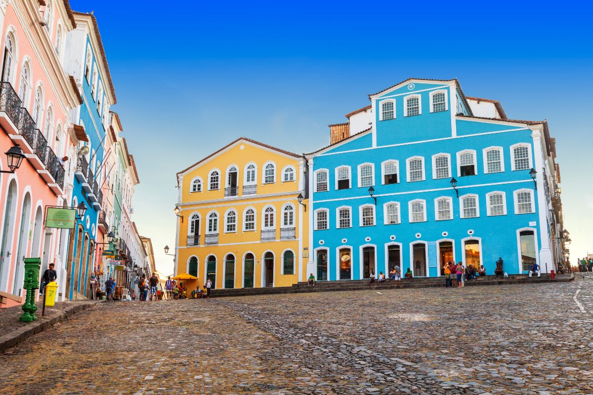 Largo do Pelourinho para um roteiro em Salvador