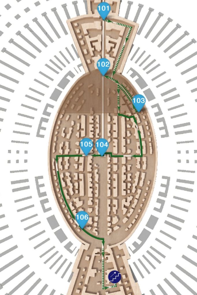 Planta das galerias subterrâneas do Coliseu