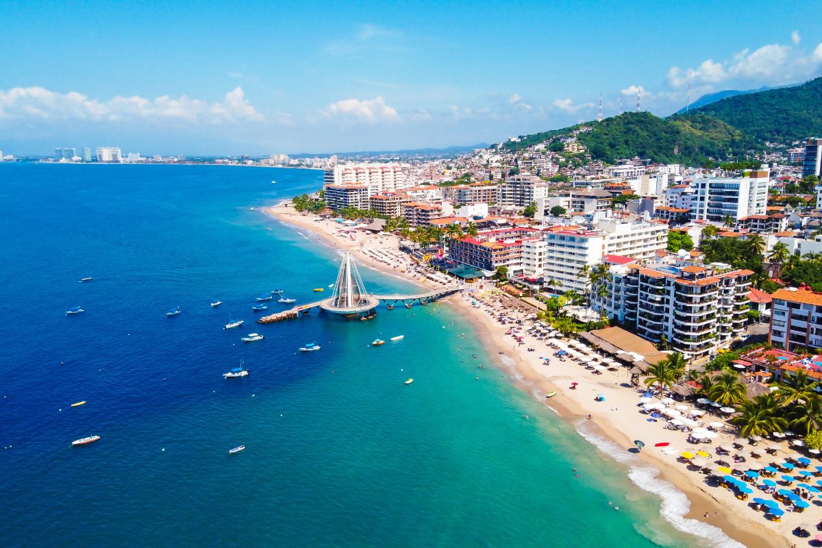 Panorama da Playa los Muertos, em Puerto Vallarta