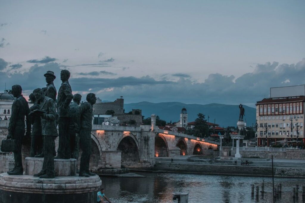 Ponte de Pedra, em Skopje
