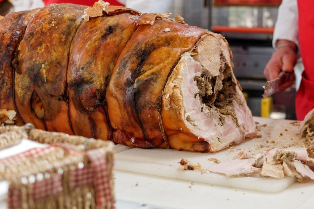 Porchetta, prato típico de Roma