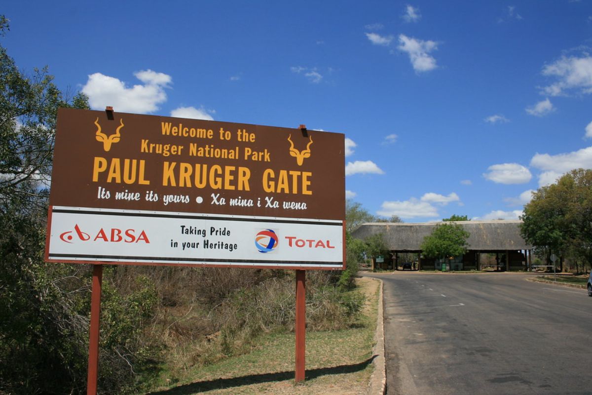 Portão de acesso ao Kruger National Park