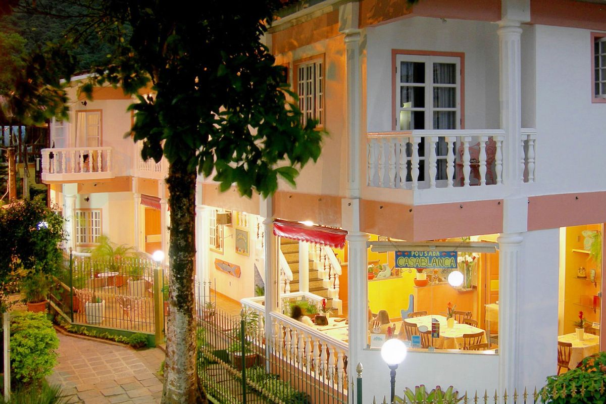 Casarão colonial da Pousada Casablanca, em Ilha Grande