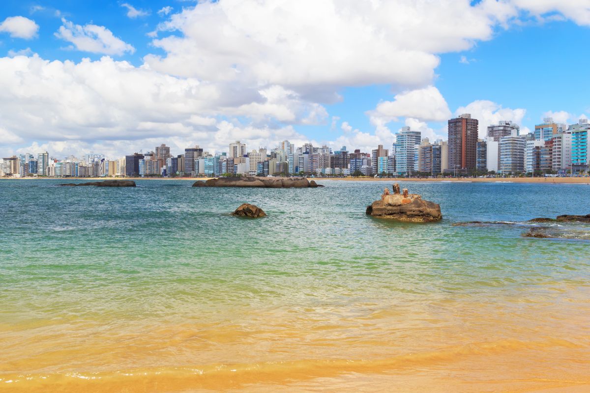 Orla da Praia da Costa, em Vila Velha