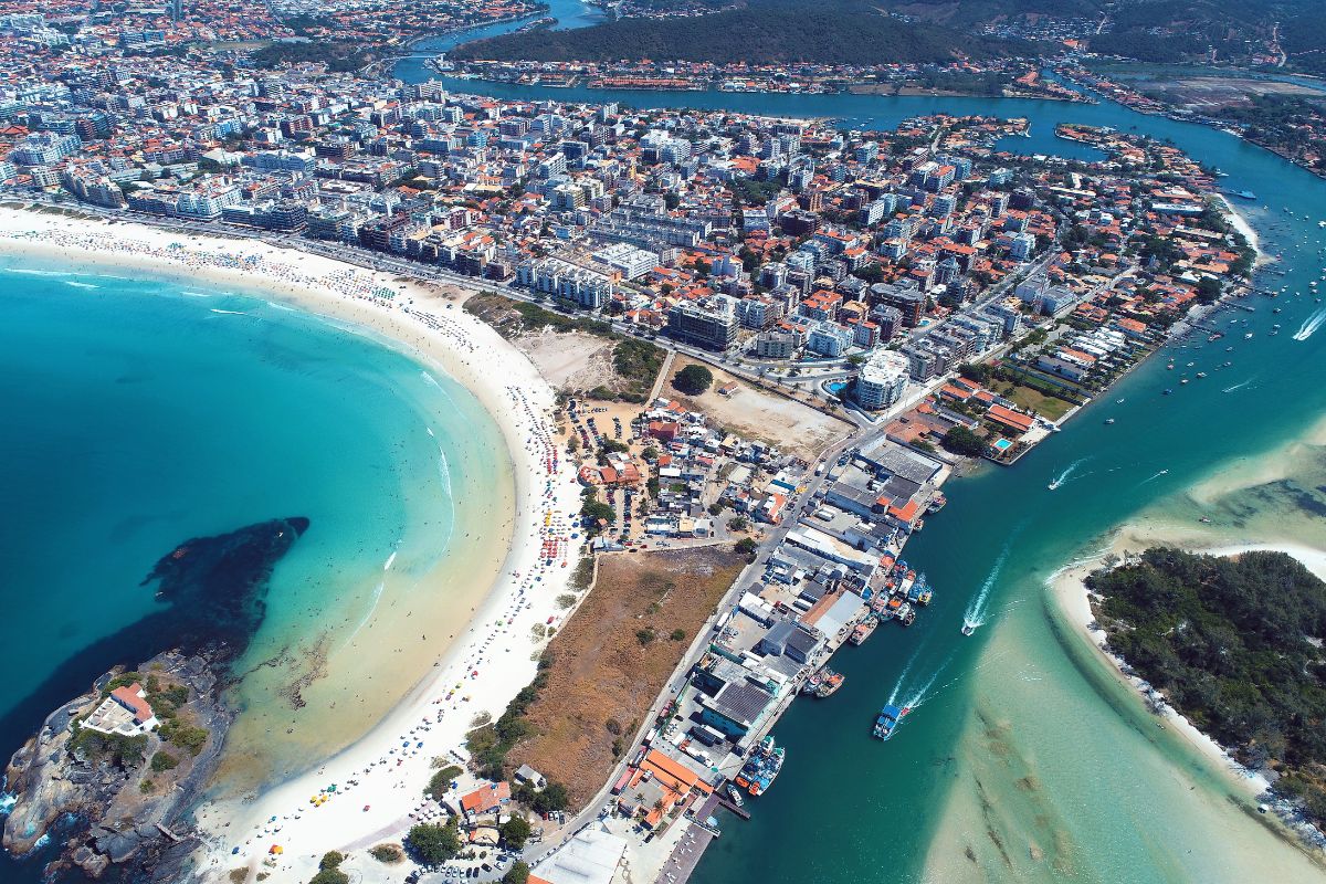 Imagem panorâmica de Cabo Frio. Rio de Janeiro