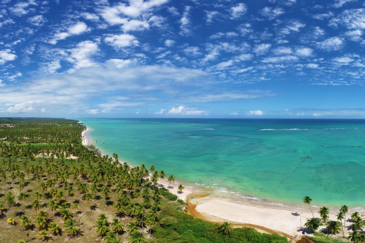 Panorama da Praia do Riacho, São Miguel dos Milagres