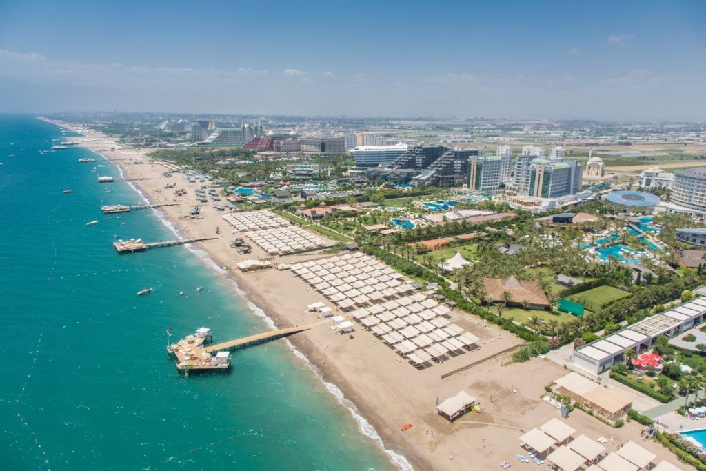 Praia de Lara em Antália, na Turquia