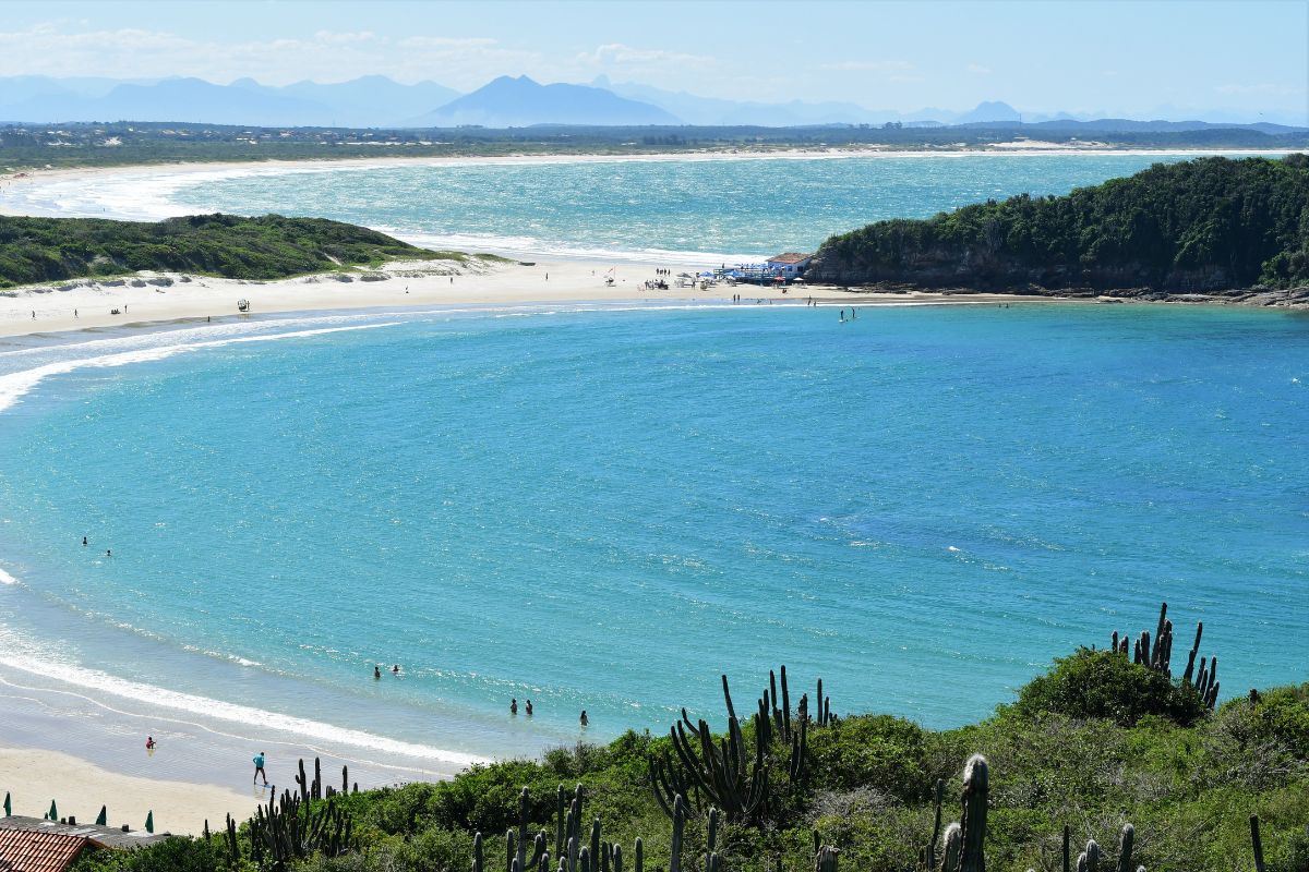 Imagem panorâmica de praias de Cabo Frio