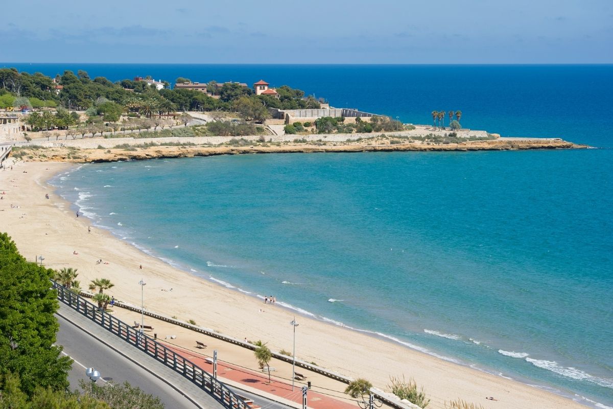 Praia de Tarragona na Espanha