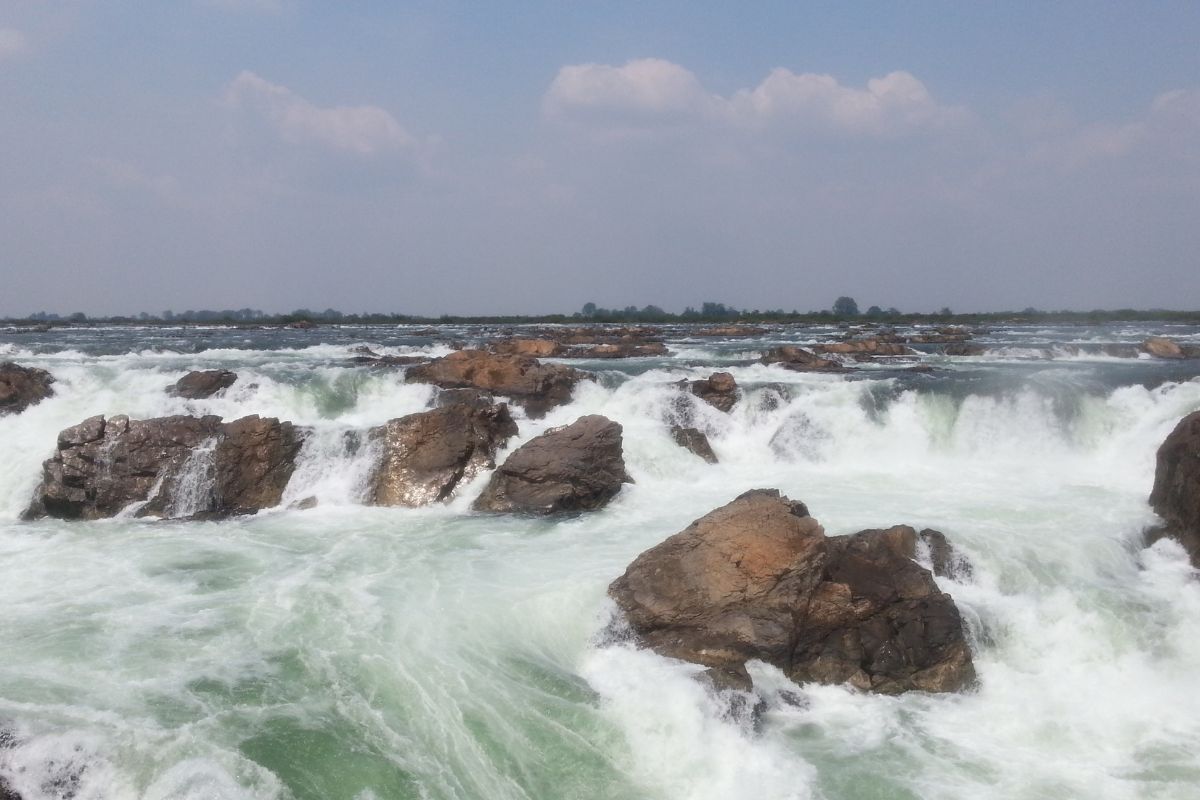Cachoeira de Preah Nimith, na provícia de Stung Treng