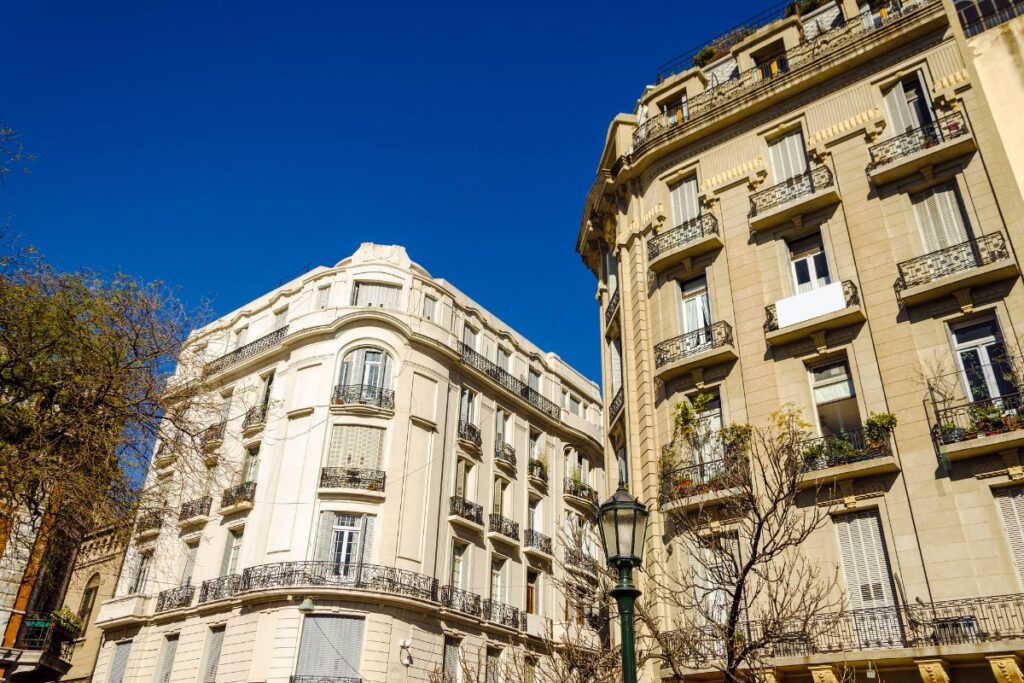 Edifícios no bairro de Recoleta, em Buenos Aires