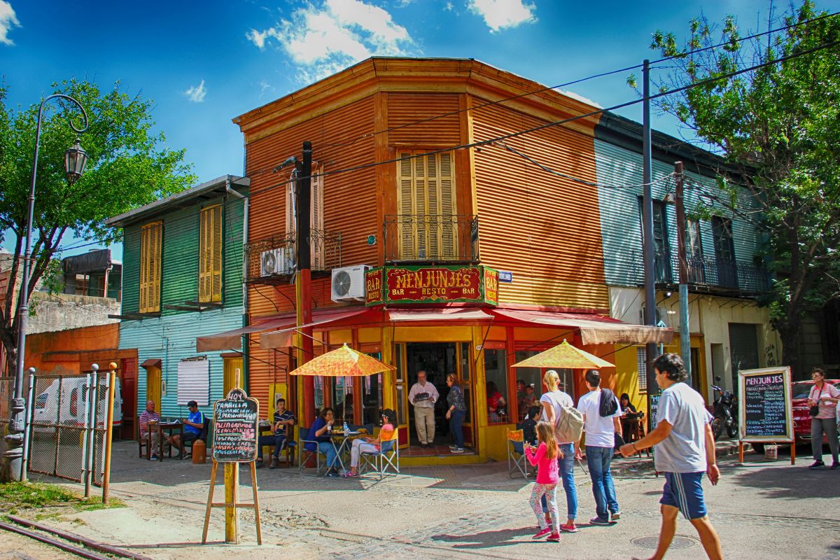 Restaurante no Caminito, em Buenos Aires