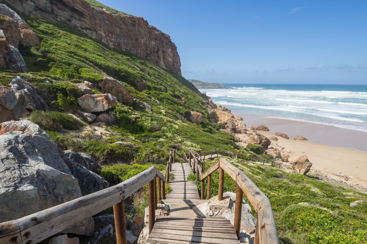 Praia da Reserva Natural Robberg, em Plettenberg Bay