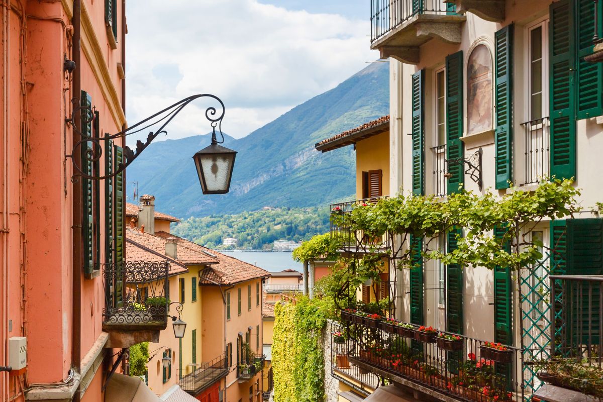 Rua da vila de Bellagio