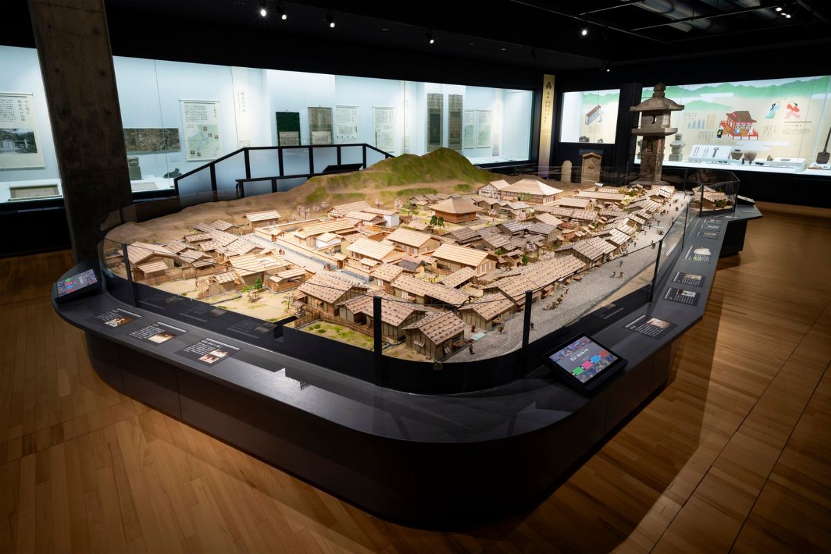 Maquete no museu das ruínas de Ichijodani Asakura