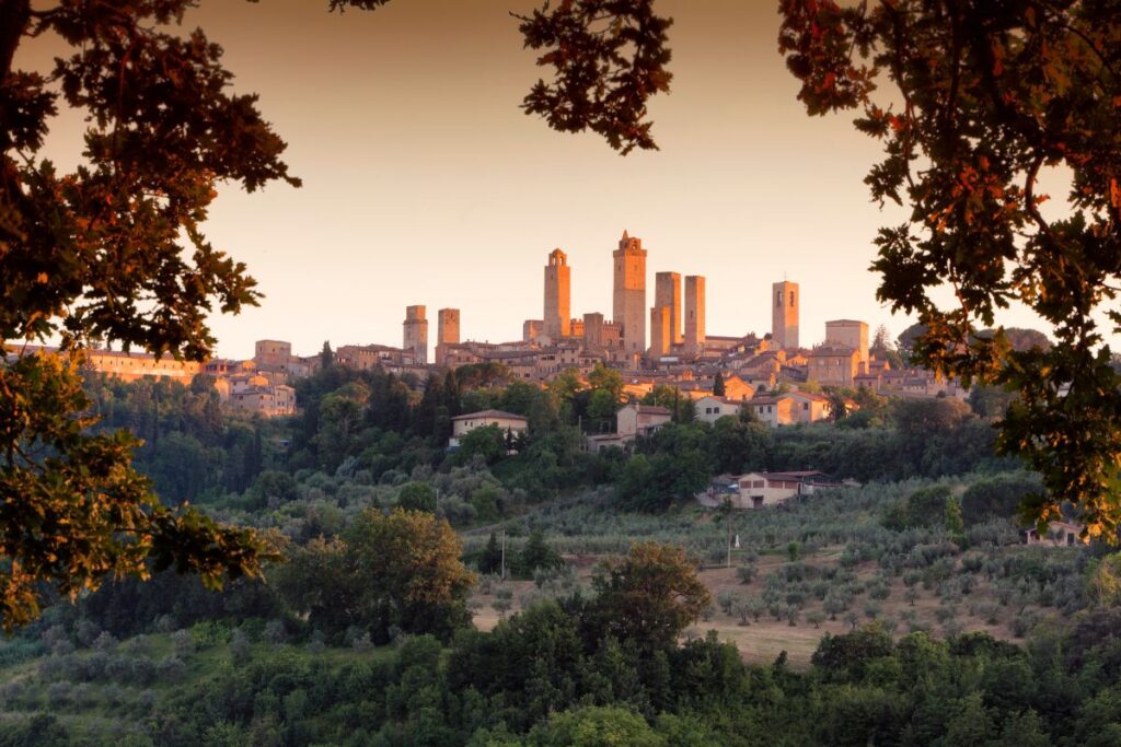 Vista panorâmica da cidade de San Gimignano, na Toscana