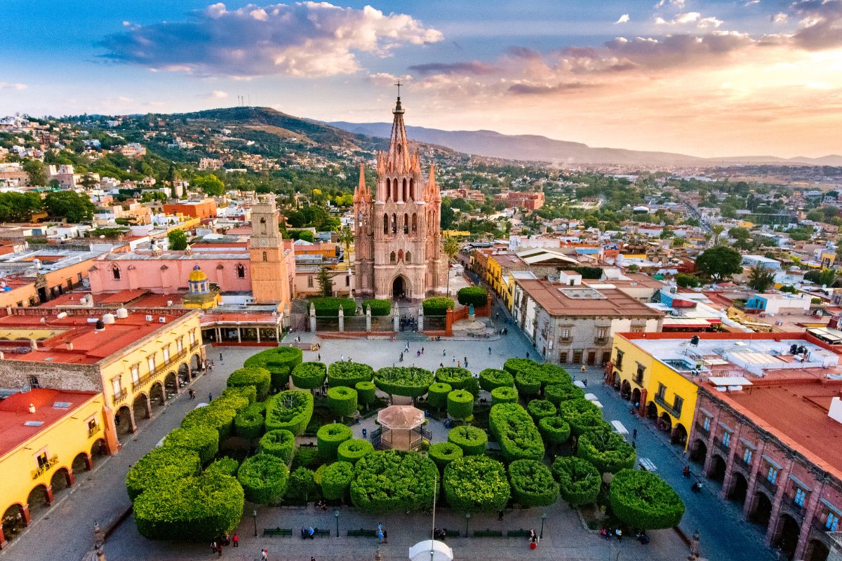 Panorama do centro histórico de San Miguel de Allende