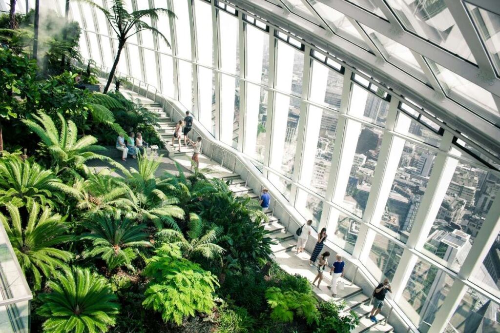 Vista do Sky Garden, em Londres