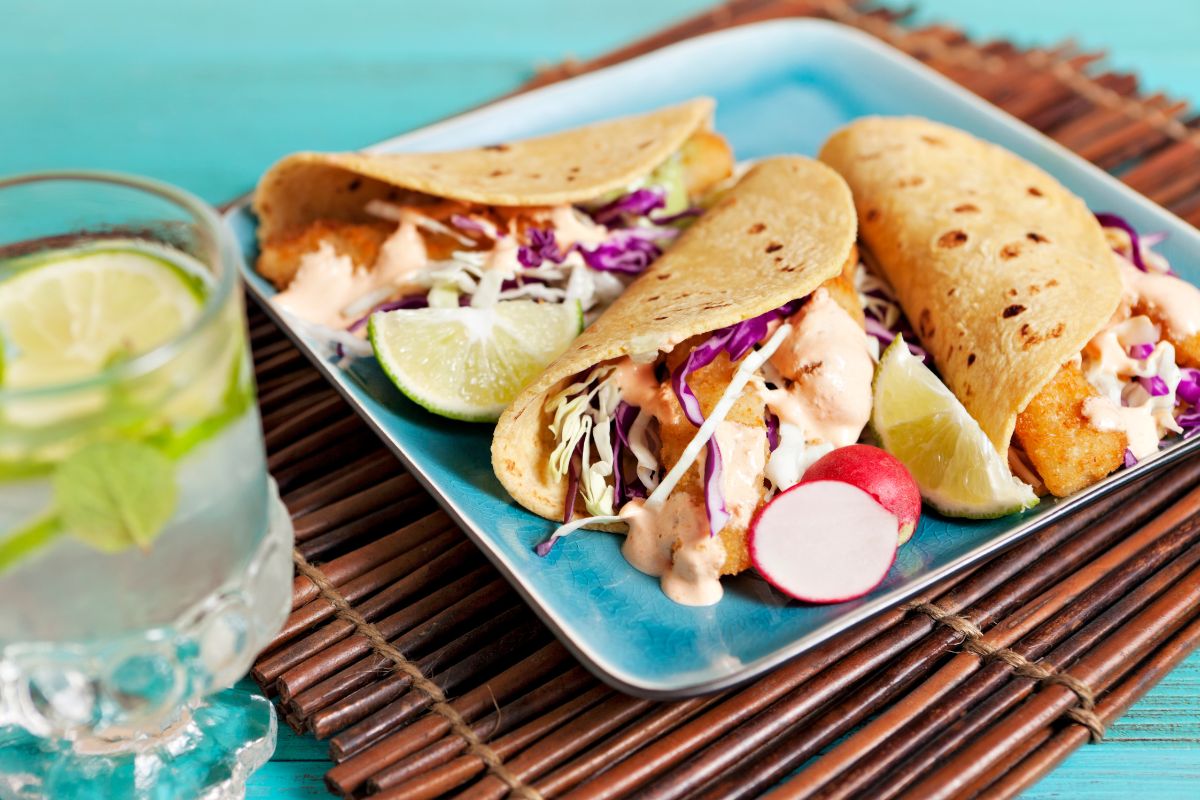 Tacos de pescado, um dos pratos mexicanos mais famosos