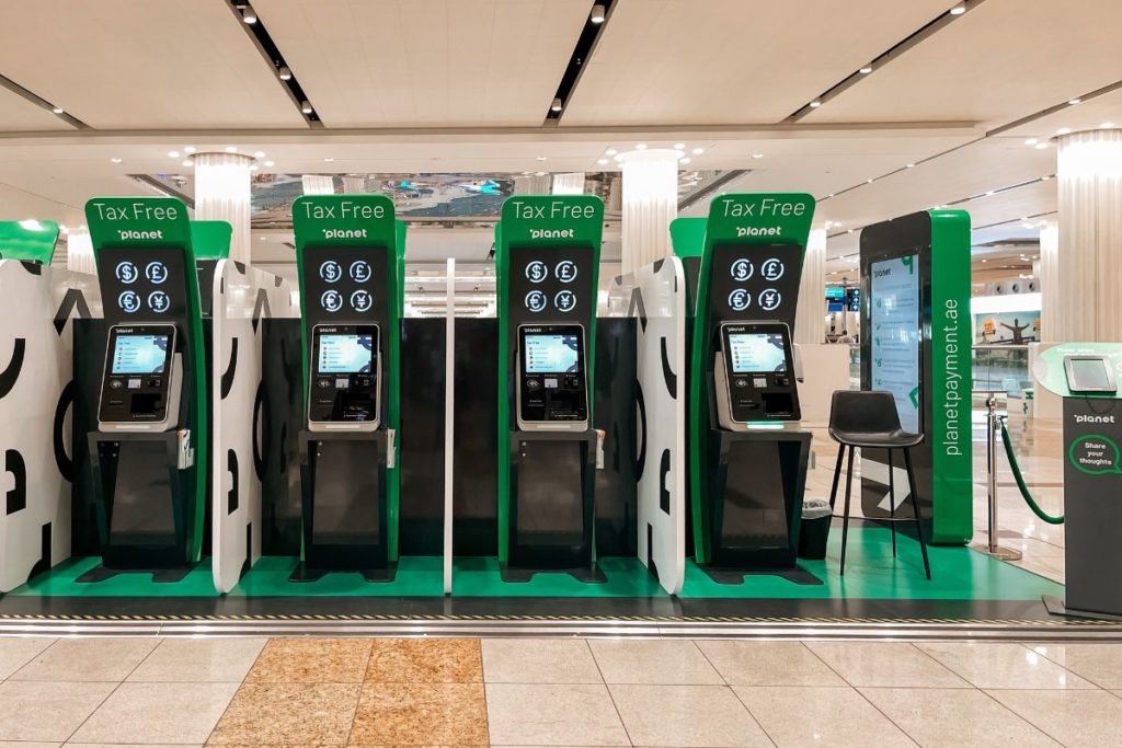 Guichês de reembolso Tax Free no Aeroporto de Dubai