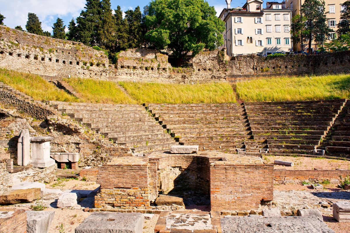 Ruínas do Teatro Romano de Trieste