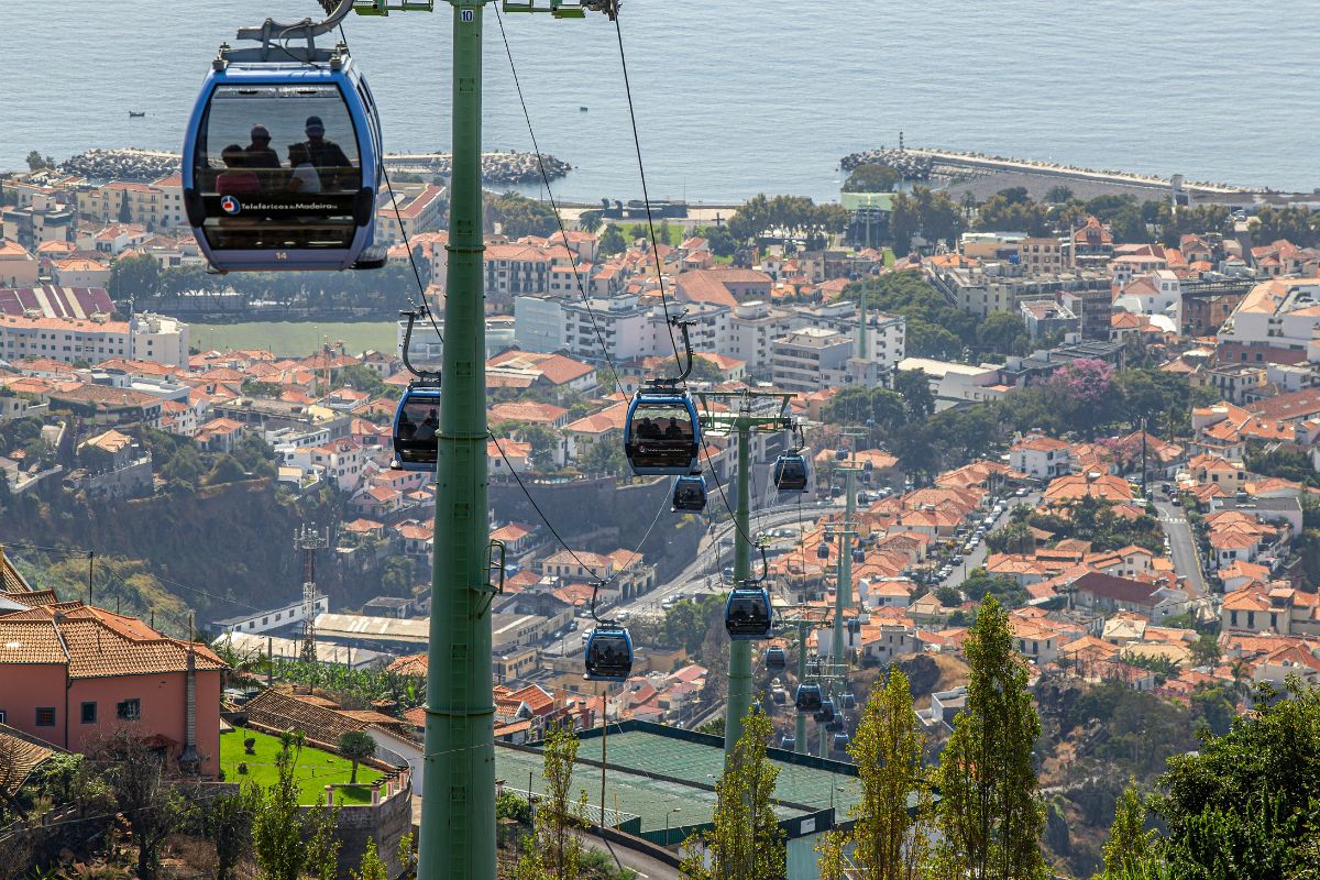 Teleférico de Funchal, na Ilha da Madeira
