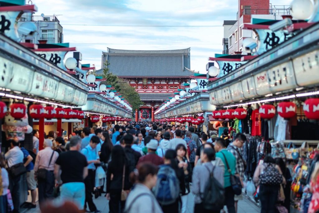 Templo Sensōji, no bairro de Asakusa