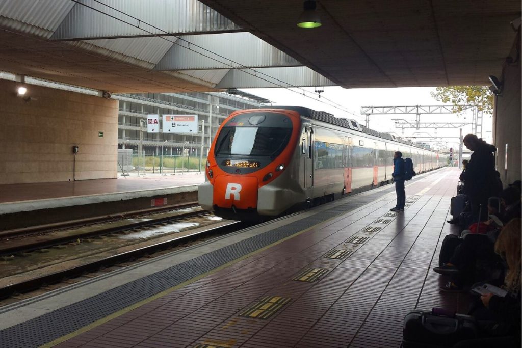 Estação de trem no Aeroporto de Barcelona