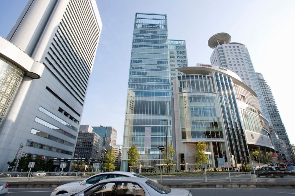 Estação de Osaka no distrito de Umeda