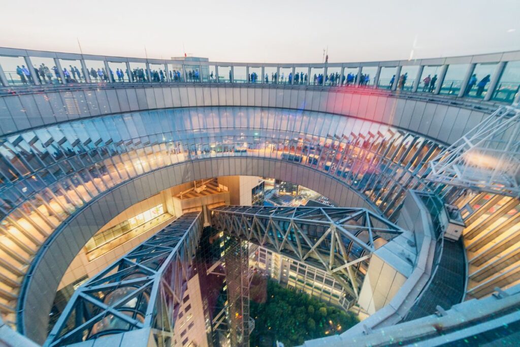 Vista do Umeda Sky Building em Osaka, no Japão