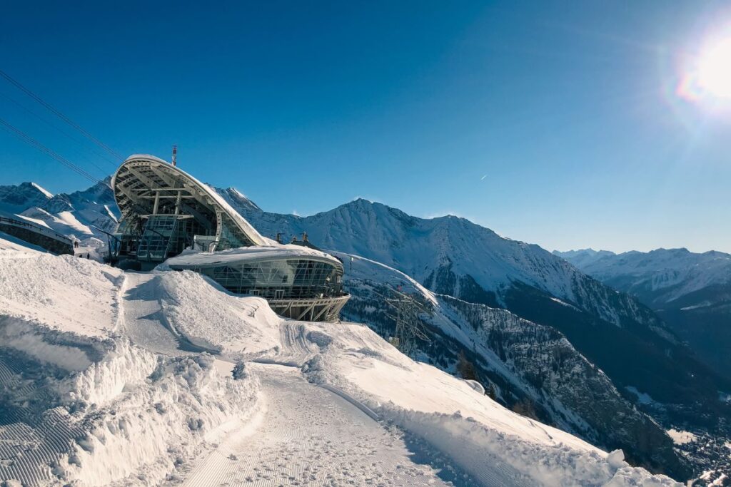 Skyway Monte Bianco, no Vale d'Aosta, na Itália