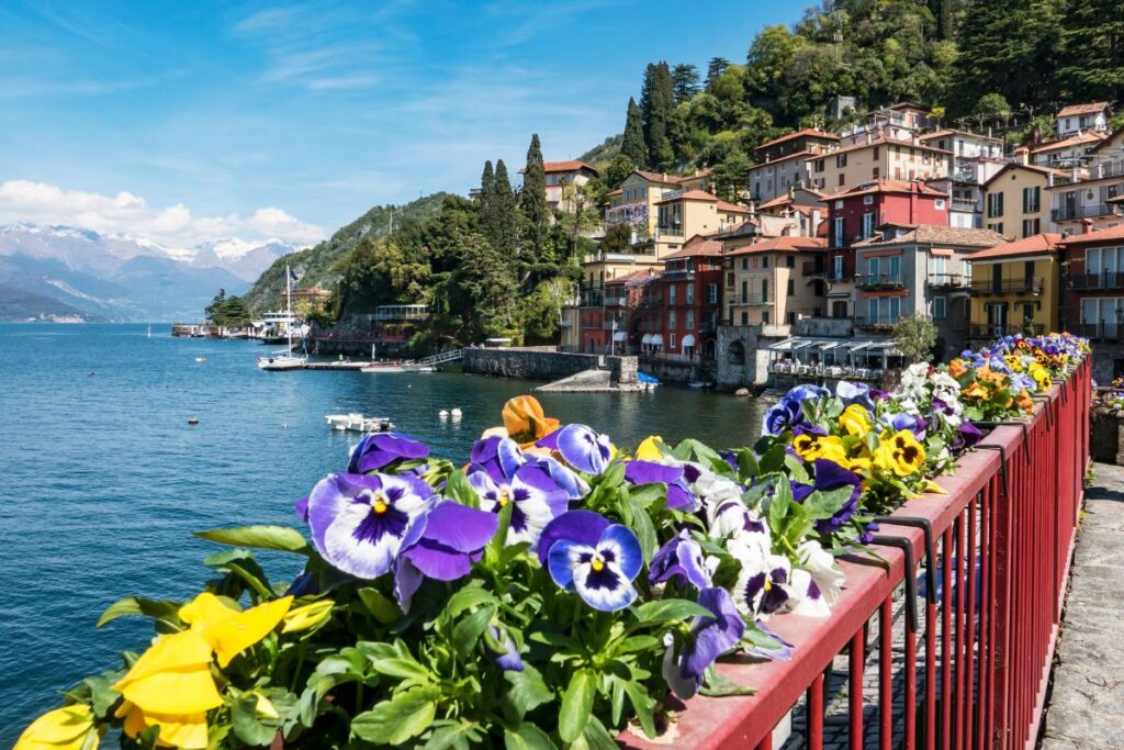 Varenna, no Lago di Como, na Itália