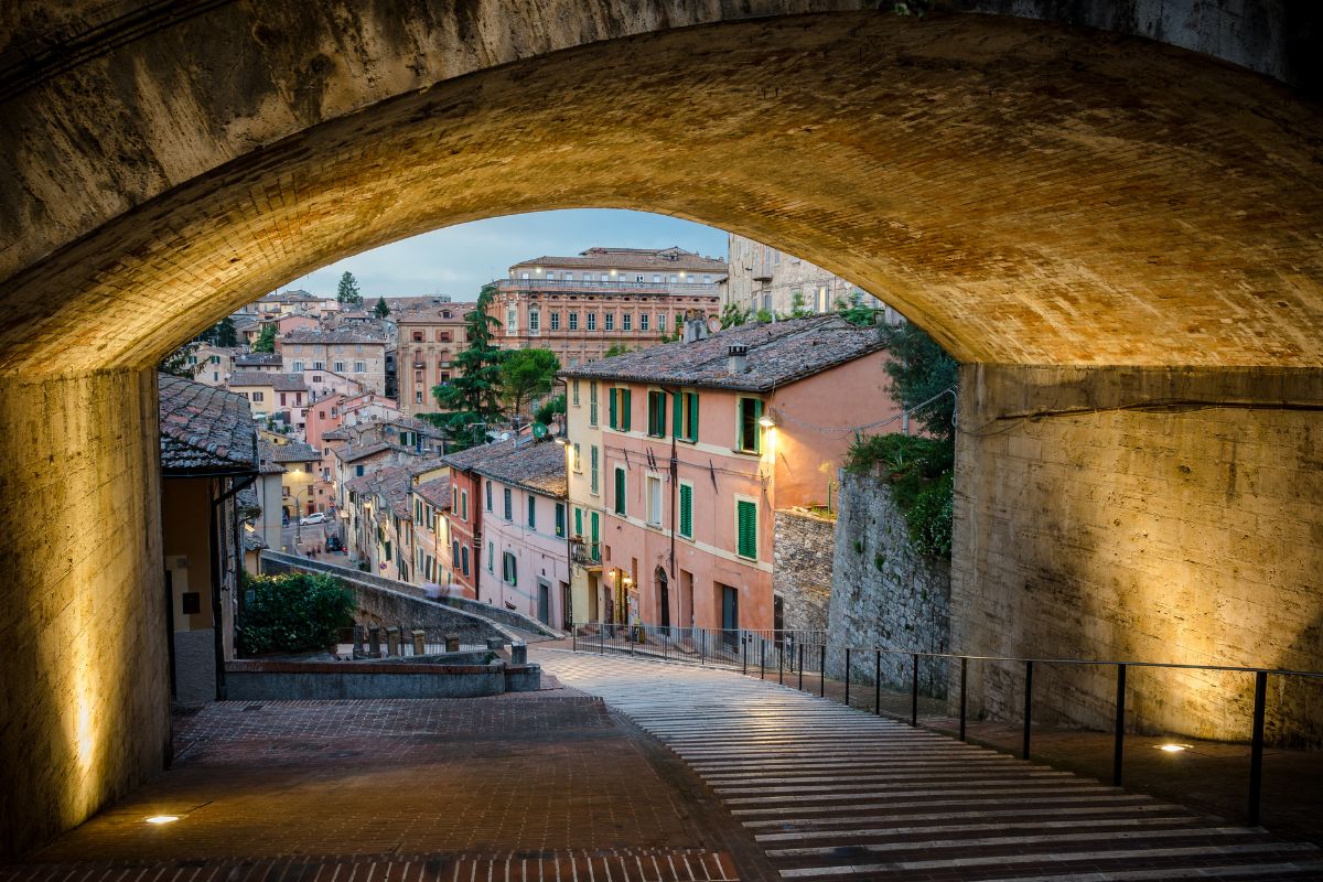 Famoso trecho do Aqueduto Medieval de Perugia