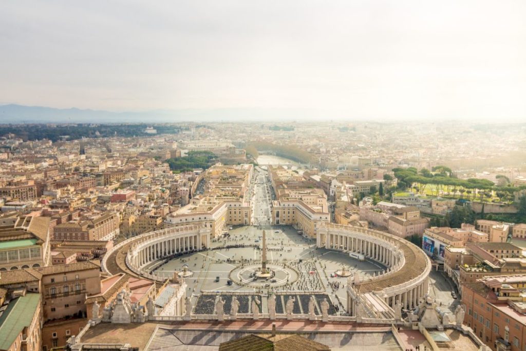 Vista panorâmica do Vaticano