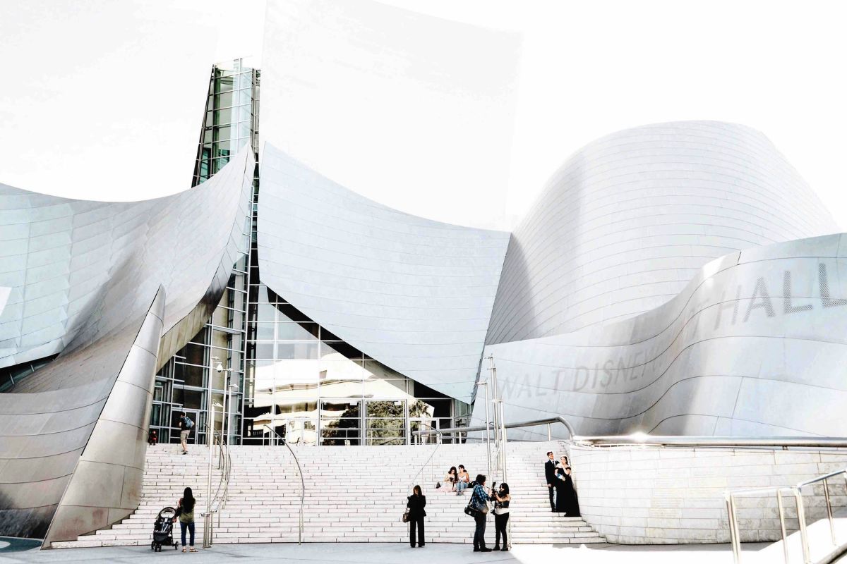 Fachada do Walt Disney Concert Hall, Downtown Los Angeles