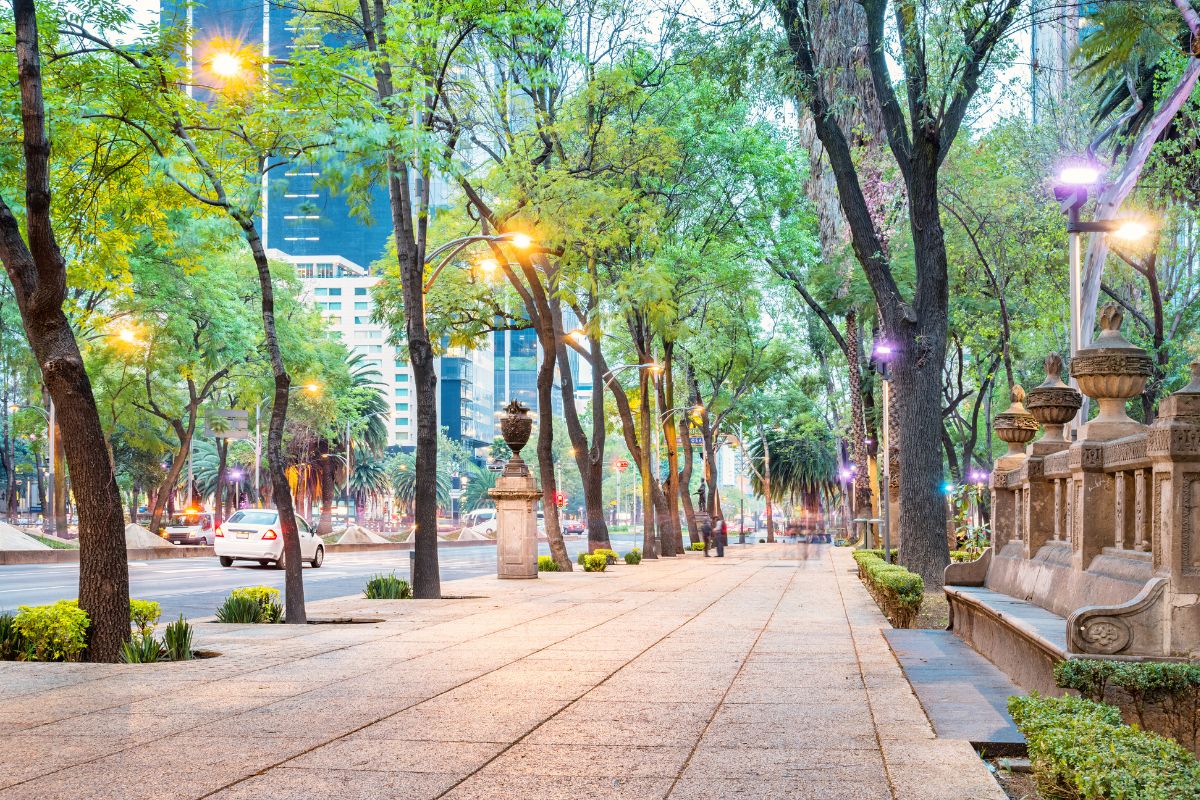 Calçada da Avenida Paseo de la Reforma, Cidade do México